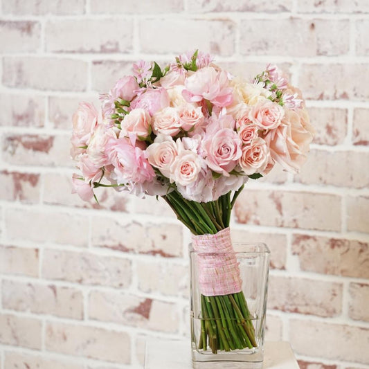 Romantic Blush Bridal bouquet | Pink Roses