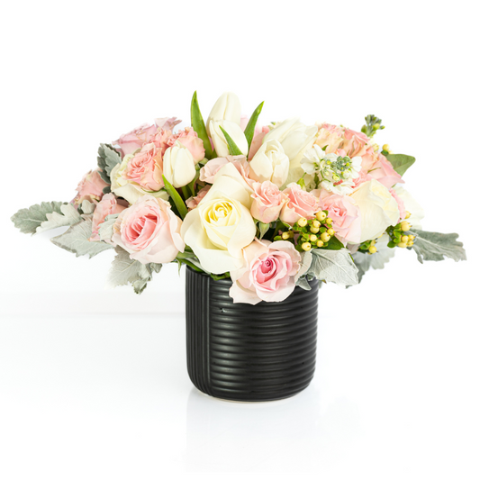 Blush Garden | Tulips and Roses