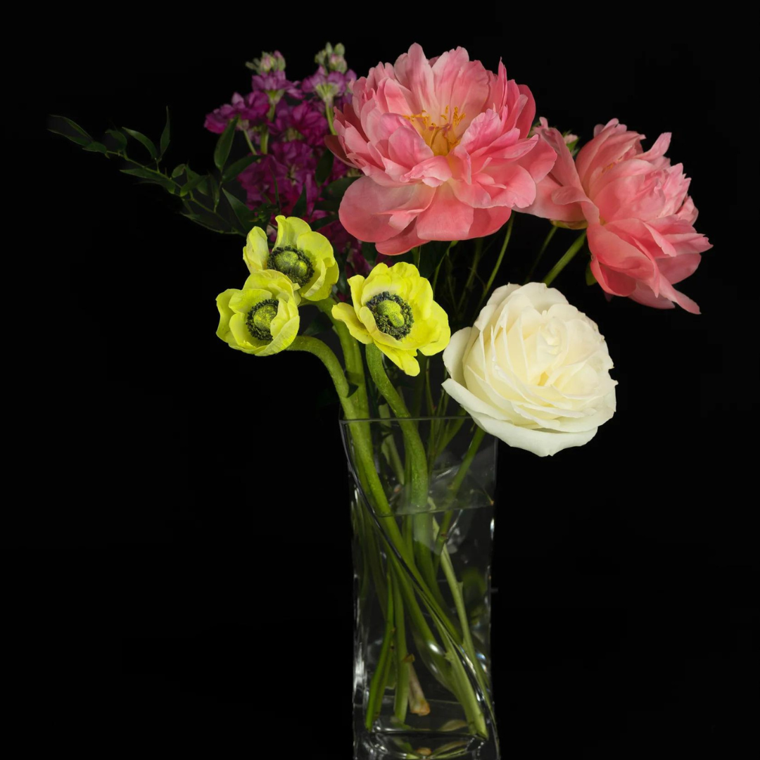 Peaceful Garden | Peonies, Anemones, Stock, Italian Ruscus