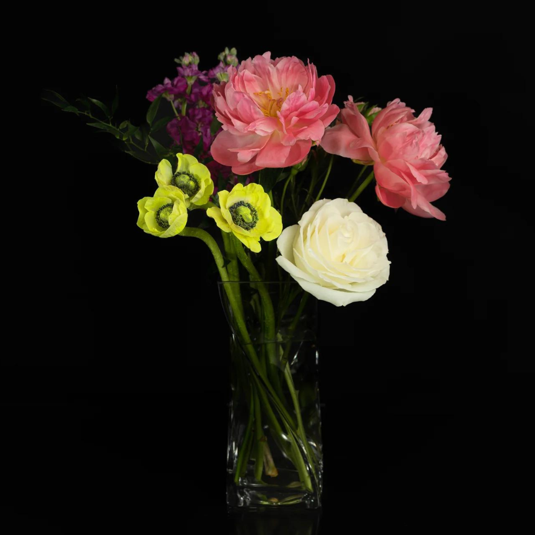 Peaceful Garden | Peonies, Anemones, Stock, Italian Ruscus